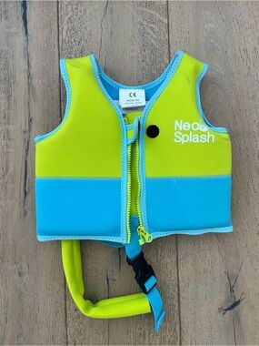 Neo Splash Infant Toddler Life Jacket Vest 1-3 years Blue Green Summer Boat Swim